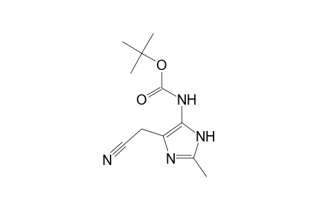 1H-Imidazole-4-acetonitrile, 2-methyl-5-t-butoxycarbonylamino-