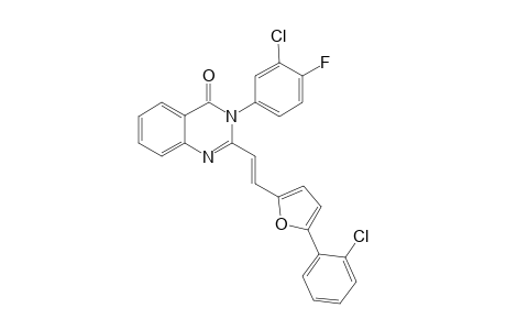 2-[2-(o-Chlorophenyl-2-furyl)vinyl]-3-(3-chloro-4-fluorophenyl)quizolin-4-one