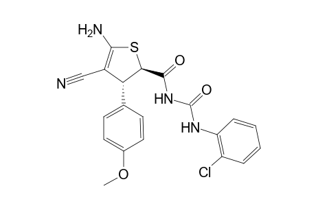 1-[(2R,3R)-5-Amino-4-cyano-3-(4-methoxy-phenyl)-2,3-dihydro-thiophene-2-carbonyl]-3-(2-dichloro-phenyl)-urea