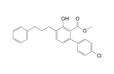 3-Hydroxy-4'-chloro-4-(3-phenylpropyl)biphenyl-2-carboxylic Acid Methyl ester
