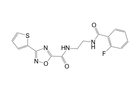 1,2,4-oxadiazole-5-carboxamide, N-[2-[(2-fluorobenzoyl)amino]ethyl]-3-(2-thienyl)-