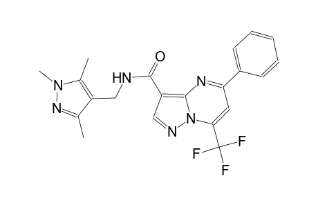 5-phenyl-7-(trifluoromethyl)-N-[(1,3,5-trimethyl-1H-pyrazol-4-yl)methyl]pyrazolo[1,5-a]pyrimidine-3-carboxamide