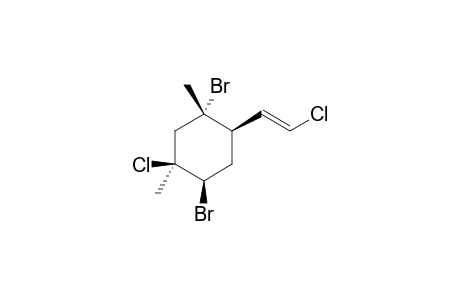 (1S,2R,4R,5S)-1,4-dibromo-5-chloro-2-[(E)-2-chloroethenyl]-1,5-dimethylcyclohexane