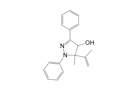 1H-Pyrazol-4-ol, 4,5-dihydro-5-methyl-5-(1-methylethenyl)-1,3-diphenyl-