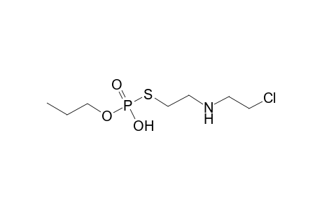 phosphorothioic acid, S-{2-[(2-chloroethyl)amino]ethyl} O-propyl ester