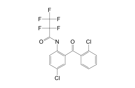 2-Amino-2',5-dichlorobenzophenone, N-pentafluoropropionyl-