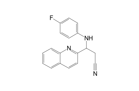 3-(4'-Fluoroanilino)-3-(2"-quinolinyl)propionitrile