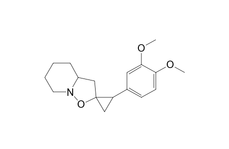 Hexahydro-2-(3,4-dimethoxyphenyl)spiro[cyclopropane-1,2'-[2H]isoxazolo[2,3-a]pyridine]