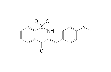4H-1,2-benzothiazin-4-one, 3-[[4-(dimethylamino)phenyl]methylene]-2,3-dihydro-, 1,1-dioxide, (3Z)-