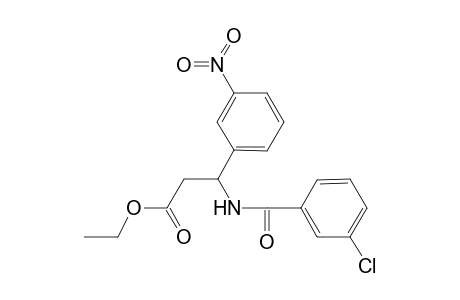 Ethyl 3-[(3-chlorobenzoyl)amino]-3-(3-nitrophenyl)propanoate