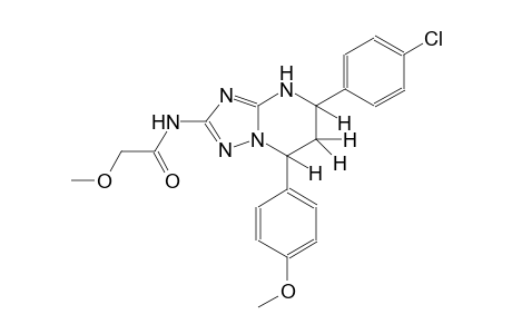 N-[5-(4-chlorophenyl)-7-(4-methoxyphenyl)-4,5,6,7-tetrahydro[1,2,4]triazolo[1,5-a]pyrimidin-2-yl]-2-methoxyacetamide