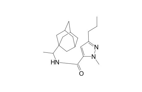 1H-Pyrazole-5-carboxamide, 1-methyl-3-propyl-N-(1-tricyclo[3.3.1.1(3,7)]dec-1-ylethyl)-