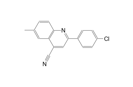 2-(4-chlorophenyl)-6-methyl-4-quinolinecarbonitrile