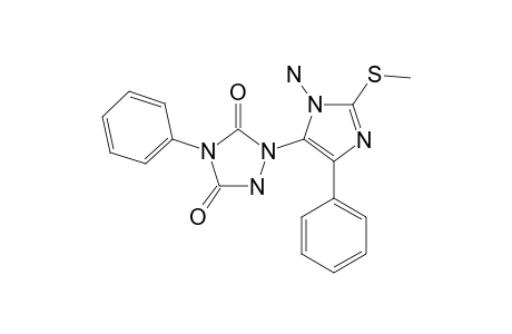 1-AMINO-2-METHYLTHIO-4-PHENYL-5-(4-PHENYL-3,5-DIOXO-1,2,4-TRIAZOLIDIN-1-YL)-1-IMIDAZOLE