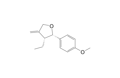 cis-3-Ethyl-2-(4-methoxyphenyl)-4-methyleneoxolane