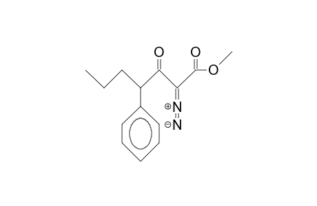 Methyl 2-diazo-3-oxo-4-phenylheptanoate