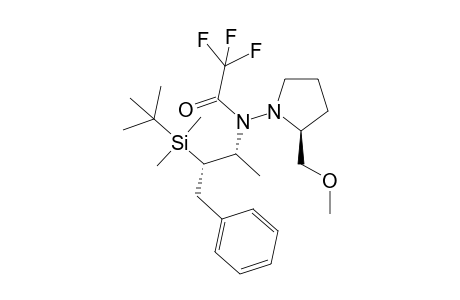 N-[(1R,2S)-2-[tert-butyl(dimethyl)silyl]-1-methyl-3-phenyl-propyl]-2,2,2-trifluoro-N-[(2S)-2-(methoxymethyl)pyrrolidin-1-yl]acetamide