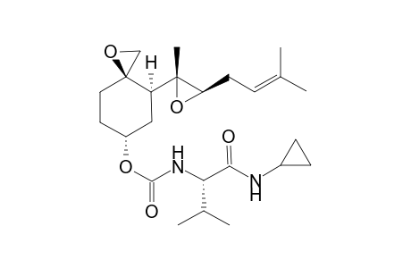 [(3R,4S,6R)-4-[(2R,3R)-2-methyl-3-(3-methylbut-2-enyl)oxiran-2-yl]-1-oxaspiro[2.5]octan-6-yl] N-[(1S)-1-(cyclopropylcarbamoyl)-2-methyl-propyl]carbamate