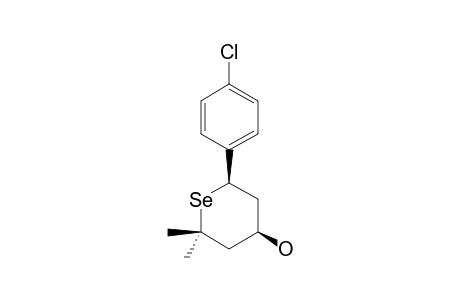 2,2-Dimethyl-trans-6-(para-chlorophenyl)-selenan-R-4-ol