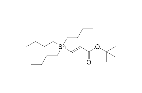 (E)-3-tributylstannyl-2-butenoic acid tert-butyl ester