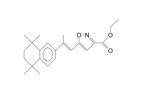 2-(5,5,8,8-Tetramethyl-tetrahydro-2-naphthyl)-1-(3-ethoxycarbonyl-isoxazolyl-5)-(E)-propene