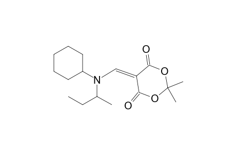 1,3-Dioxane-4,6-dione, 5-[[cyclohexyl(1-methylpropyl)amino]methylene]-2,2-dimethyl-, (.+-.)-