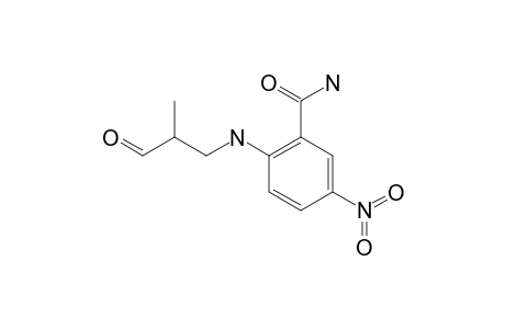 2-(2'-FORMYLPROPYLAMINO)-5-NITRO-BENZAMIDE