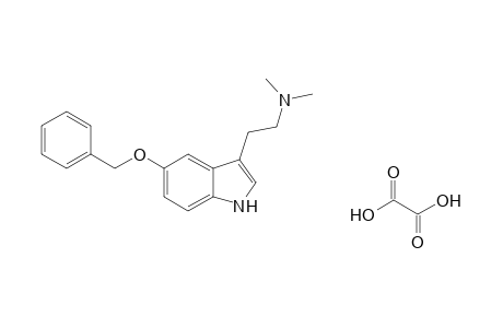 5-(benzyloxy)-3-[2-(dimethylamino)ethyl]indole, oxalate(1:1) (salt)