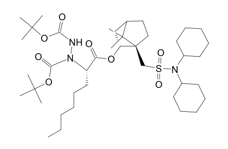 [(1S,2R)-10-(N,N-dicyclohexylaminosufonyl)born-2-yl][(2R)-2-(N,N'-di-tert-butoxycarbonyl)hydrazinooctanoate]