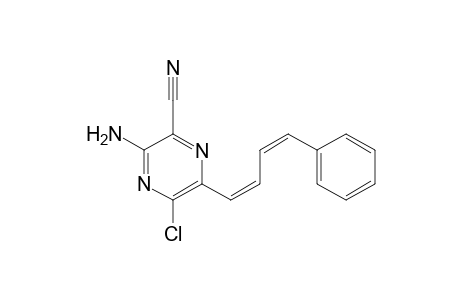 2-Amino-6-chloro-3-cyano-5-(4-phenyl-1,3-butadienyl)pyrazine
