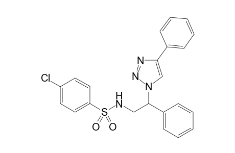 4-chloro-N-[2-phenyl-2-(4-phenyl-1H-1,2,3-triazol-1-yl)ethyl]benzene sulfonamide