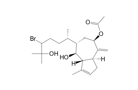 4,7-Azulenediol, 5-(4-bromo-5-hydroxy-1,5-dimethylhexyl)-1,3a,4,5,6,7,8,8a-octahydro-3-methyl-8-methylene-, 7-acetate, [3aR-[3a.alpha.,4.alpha.,5.alpha.(1S*,4R*),7.alpha.,8a.beta.]]-