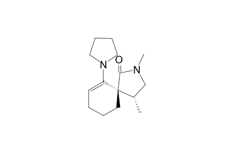 2,4-Dimethyl-6-pyrrolidino-2-azaspiro[4.5]dec-6-en-1-one