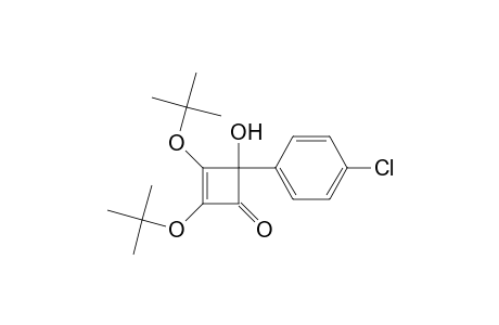 2,3-Ditert-butoxy-4-(4-chlorophenyl)-4-hydroxy-cyclobut-2-en-1-one