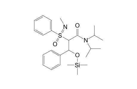 S-(1-Methoxycarbonyl-2-henyl-2-trimethylsiloxyethyl)-S-phenyl-N-methylsulfoximine