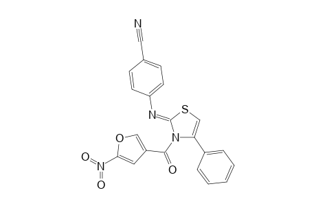 2-(4'-Cyanophenylimino)-3-(5"-nitro-3"-furoyl)-4-phenyl-4-thiazoline