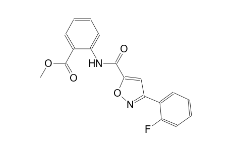 benzoic acid, 2-[[[3-(2-fluorophenyl)-5-isoxazolyl]carbonyl]amino]-, methyl ester