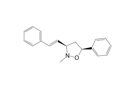 (3R,5S)-2-methyl-5-phenyl-3-[(E)-2-phenylethenyl]-1,2-oxazolidine