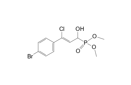 Dimethyl (2Z)-3-(4-bromophenyl)-3-chloro-1-hydroxy-2-propenylphosphonate