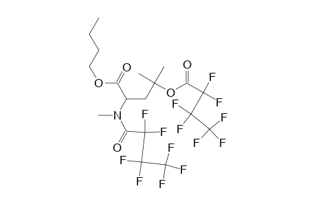 Butyl 2-(N-methyl-N-heptafluoropropylcarbonylamino)-4,4-dimethyl-4-heptafluoropropylcarbonyloxy-butanoate