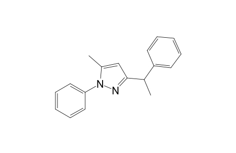 5-Methyl-1-phenyl-3-(1-phenylethyl)pyrazole