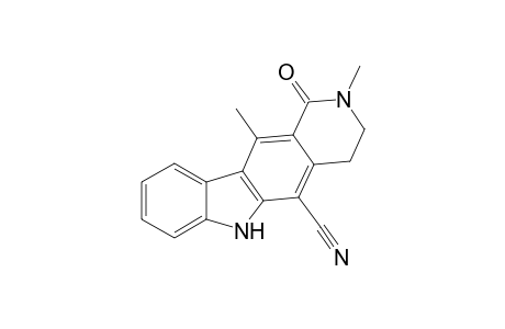 5-Cyano-N-methyl-1-oxo-1,2,3,4-tetrahydroellipticine