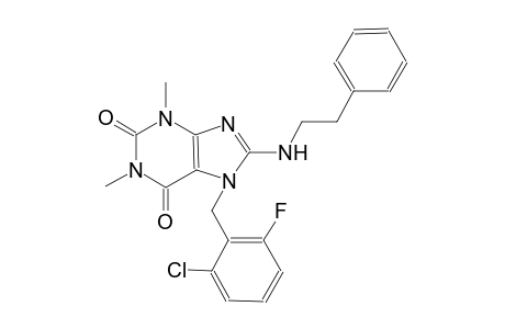 1H-purine-2,6-dione, 7-[(2-chloro-6-fluorophenyl)methyl]-3,7-dihydro-1,3-dimethyl-8-[(2-phenylethyl)amino]-
