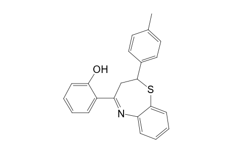 2-[2,3-Dihydro-2-(4-methylphenyl)-1,5-benzothiazepin-4-yl]phenol