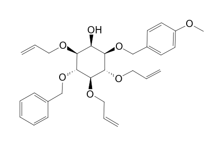(-)-3,4,6-Tri-O-allyl-5-O-benzyl-1-O-(p-methoxybenzyl)-myo-inositol