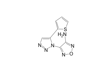 4-(5-Thiophen-2-yl-1,2,3-triazol-1-yl)-1,2,5-oxadiazol-3-amine