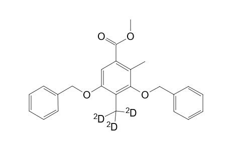 Benzoic acid, 2-methyl-4-(methyl-D3)-3,5-bis(phenylmethoxy)-, methyl ester