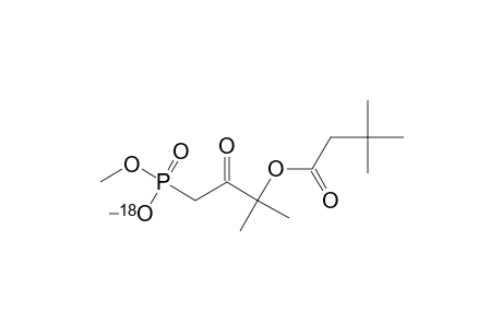 dimethyl [3-(tert-butylacetoxy)-3-methyl-2-oxobutyl]phosphonate-(18)O