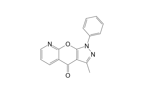 3-Methyl-1-phenylpyrazolo[4',3':5,6]pyrano[2,3-b]pyridin-4(1H)-one