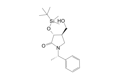 (3R,4R,1'S)-3-tert-Butyldimethylsiloxy-4-hydroxymethyl-1-(1'-phenylethyl)pyrrolidin-2-one
